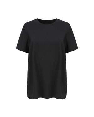 Slazenger Trainings-T-shirt voor dames met gekruiste zoom (Zwart)