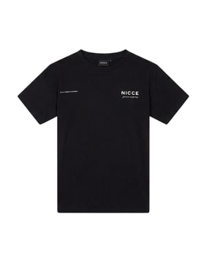 Nicce Heren Crew Hals Oversized T-shirt (Zwart)
