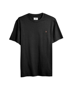 Farah Heren Logo Regular T-Shirt (Zwart)