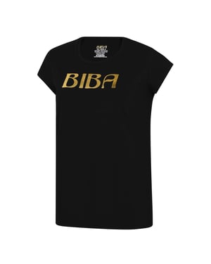 Biba Dames/dames Logo Katoenen T-shirt (Zwart)