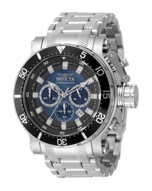 Invicta Coalition Forces 49753 Herrklocka - Quartz Urverk - Rostfritt Stål med Svart Urskiva - 52 mm