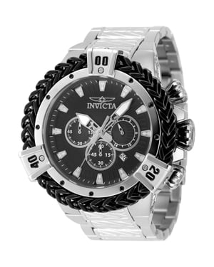 Invicta Bolt 48160 Herrklocka - Quartz Urverk - Rostfritt Stål med Svart Urskiva - 54 mm