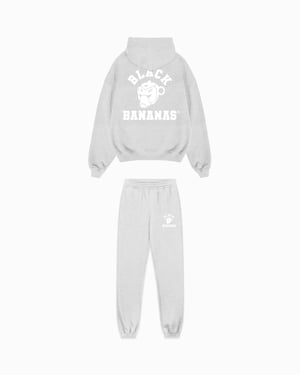Black Bananas Kinderen Varsity Trainingspak, Melange Grijs