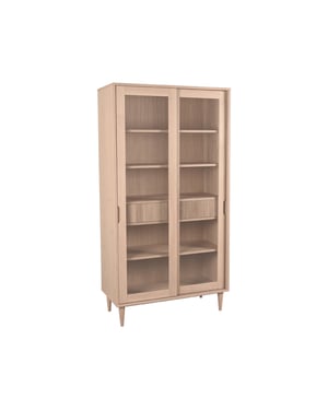 LABEL51 - Vitrinekasten Jule - Beige - 49x100x180cm