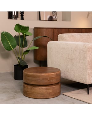 LABEL51 - Salontafel Milly - Bruin - 50x50x31cm