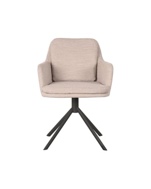 LABEL51 - Eetkamerstoel Joy - Beige - 63x58x83cm