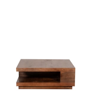 LABEL51 - Salontafel Square - Bruin - 80x80x30cm