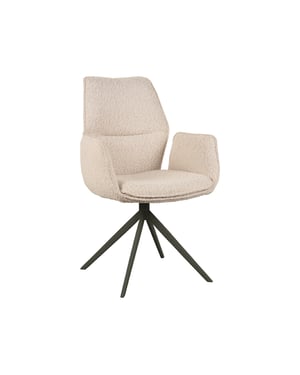 LABEL51 - Eetkamerstoel Mellow - Beige - 63x58x92cm