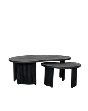 LABEL51 - Salontafel Timon - Zwart - 58x100x40cm