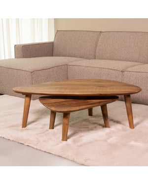 LABEL51 - Salontafel Gregg - Bruin - 64x110x38cm