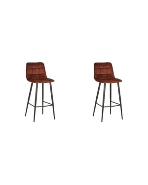 LABEL51 - Barstoel Jelt - Rust - 48x45x107cm - Set van 2