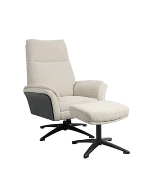 LABEL51 - Fauteuil Zenza - Beige - 91x76x109cm