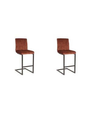 LABEL51 - Barstoel Milo - Rust - 53x41x100cm - Set van 2