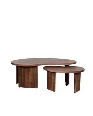 LABEL51 - Salontafel Timon - Bruin - 58x100x40cm