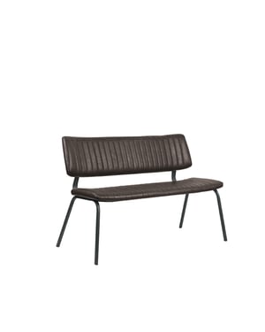 LABEL51 - Eetkamerbanken Gusto - Donkerbruin - 63x120x81cm