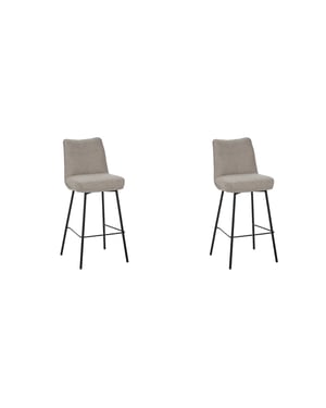 LABEL51 - Barstoel Lennon - Beige - 55x46x107cm - Set van 2