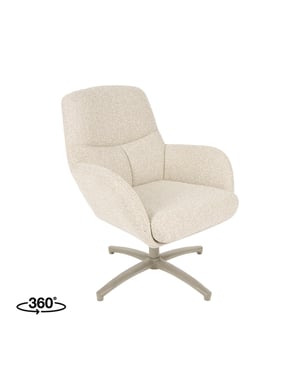LABEL51 - Fauteuil Chill Zone - Beige - 73x68x90cm