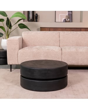 LABEL51 - Salontafel Milly - Zwart - 70x70x31cm