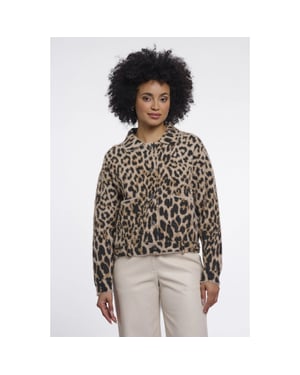 Rino & Pelle Bubbly.5012611 rino en pelle boxy jacket light leopard