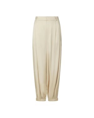 Neo Noir fayla drapy satin balloon pants 167418 125 dark sand