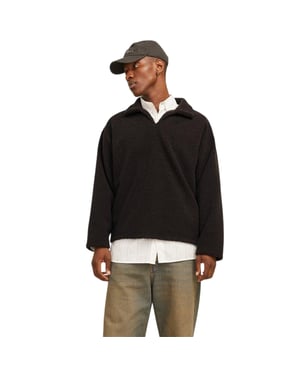 Jack And Jones Heren-sweatshirt met lange mouwen van teddyfleece (Chocolade)