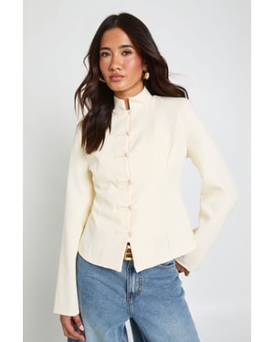 Trim Detail Fitted Blazer