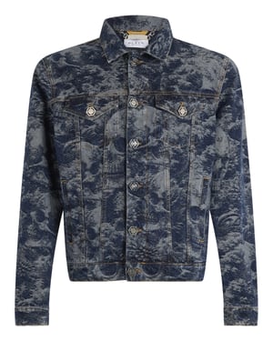 Trucker Jacket All-Over Skull Skull Skull