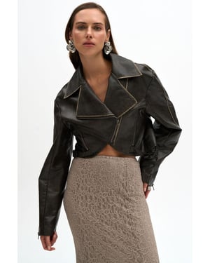 Carnas Faux Leather Jas