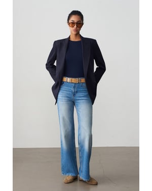 Hoge Taille Wijde Leggen Jeans