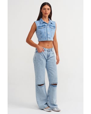 Women's High-Waist Wide-Leg Jeans