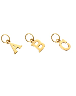 18ct Gold Plated Classic Font Alphabet Letter Charm