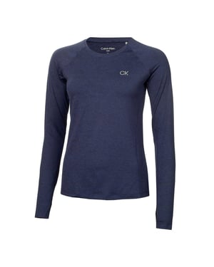 Calvin Klein Dames/dames T-Shirt met lange mouwen (Marine Marl)