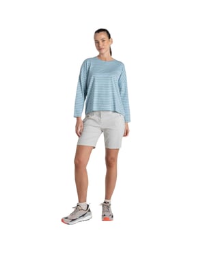 Craghoppers Dam/Lady Kielder T-shirt med droppande axel (Himmelblått)