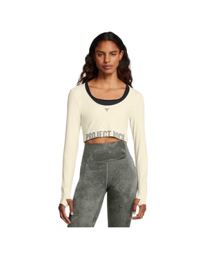 Under Armour Dam/Ladies Project Rock långärmad t-shirt (Brun)