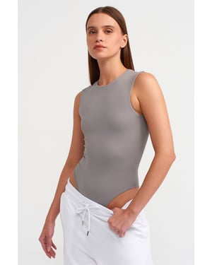 Naadloze Mouwloze Slim-fit Eendelig Pak