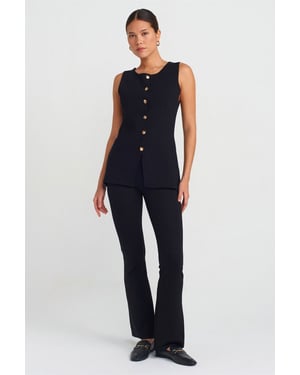 Hoge Taille Flared Leggings