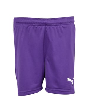 Puma Korte broek met teamlogo voor jongens (Paars)