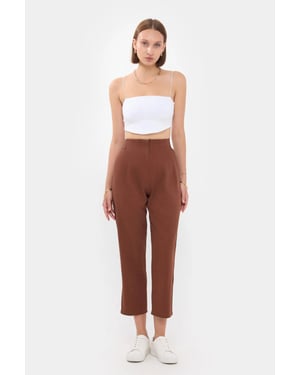 High-Waist Carrot Trousers