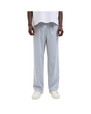 Jack And Jones Bill Stripe Wide Leg Joggers för herrar (Grå melange)