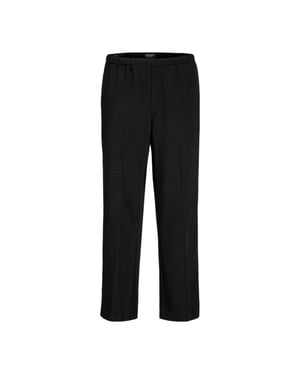 Jack And Jones Bill Stripe Wide Leg Joggers för herrar (Svart)