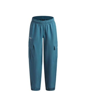Under Armour Barn/Kids Rival Fleece Cargo Joggingbyxor (Blå/vit)