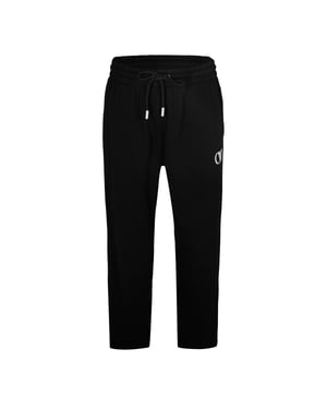 Off White Fleece Relaxed Fit Sweatbroek voor Volwassenen (Zwart, Wit)
