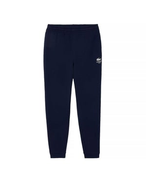 Lacoste Katoenen Tapered Sweatbroek voor Volwassenen (Blauw)