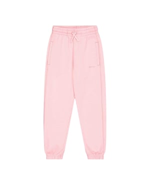Off White Joggingbyxor för barn/barn med enfärgad botten (Rosa)