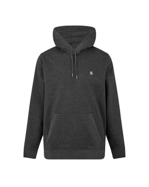 Original Penguin Heren Hooded Regular Hoodie (Donker houtskool)
