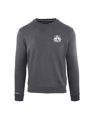 Aquascutum Sweatshirt med rund hals för män (Antracit)