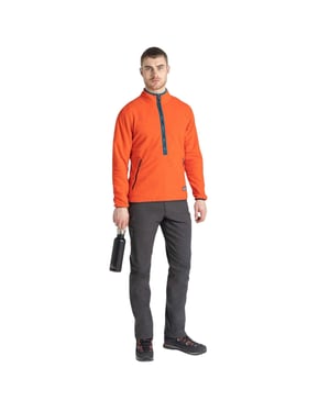 Craghoppers Mens Mock Neck Regular Sweatshirt (Macaw Röd)