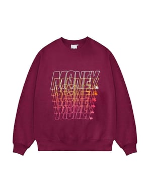 Money Heren Sweatshirt met Repeat logo (Pruim)