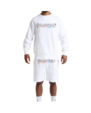 Money Heren Chop Vice Crew Hals Sweatshirt (Wit)