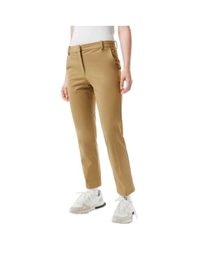 Lacoste Dames/Katoenmix Regular Chinos (Tan)